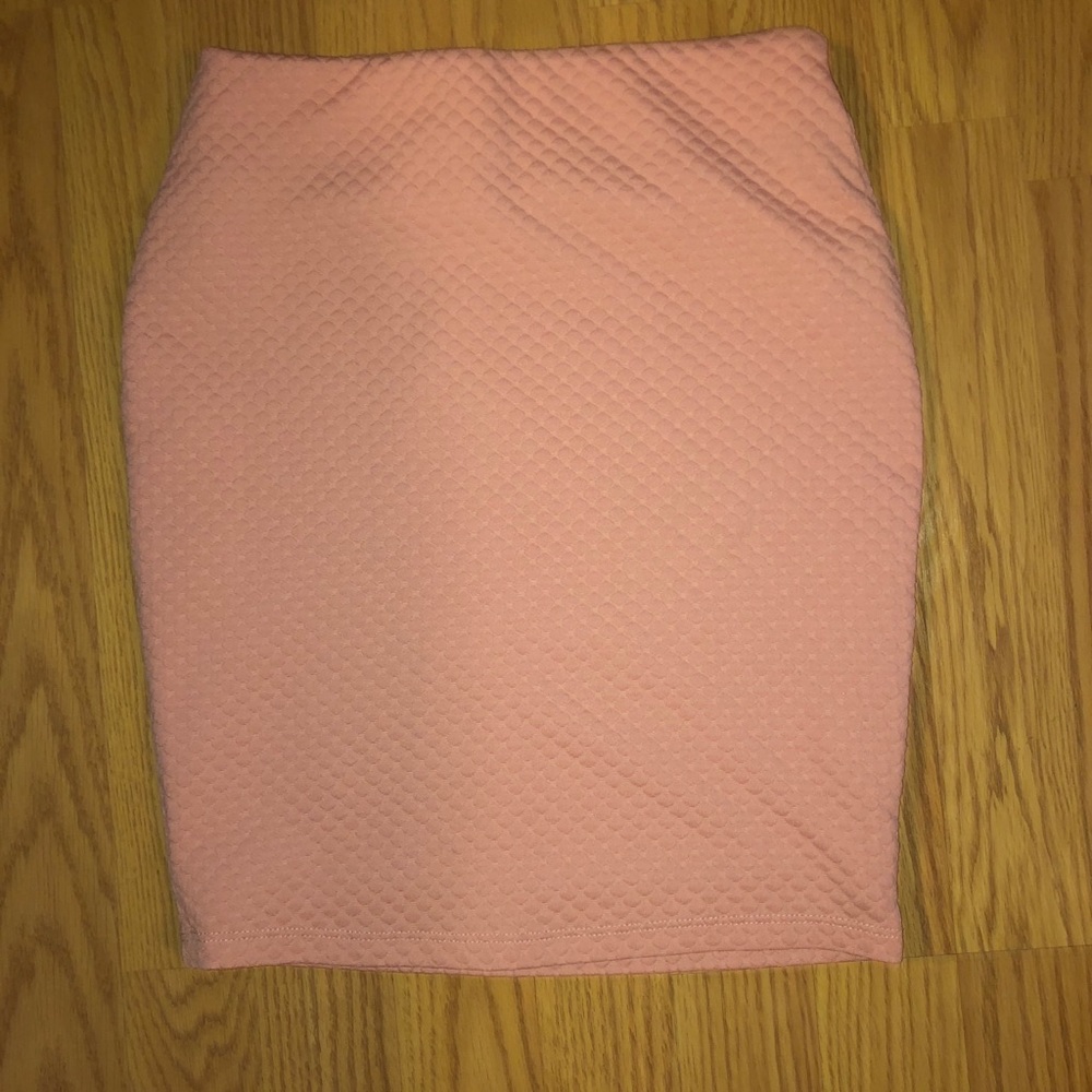 F21 pink bodycon miniskirt size small